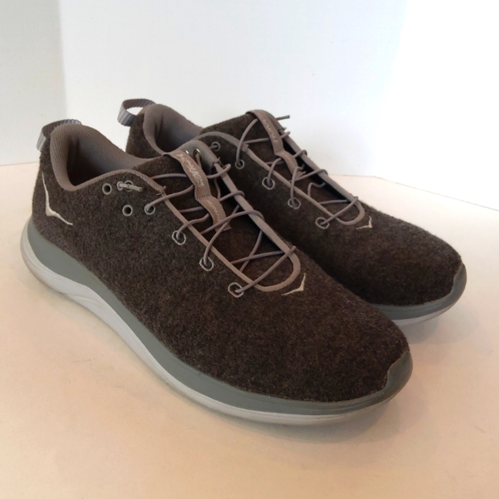 Hoka one one hupana flow wool men's size 8